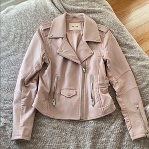 Pink leather jacket